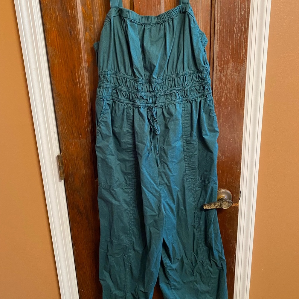 Universal Teal Sleeveless Utility Jumpsuit